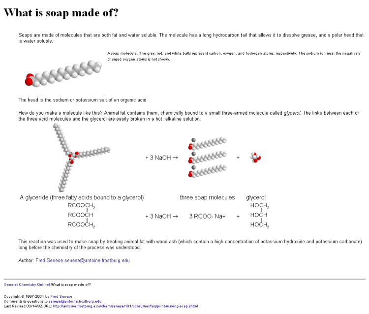 The Chemistry of Soap